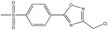 3-(chloromethyl)-5-(4-methanesulfonylphenyl)-1,2,4-oxadiazole Struktur