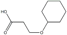 3-(cyclohexyloxy)propanoic acid Struktur