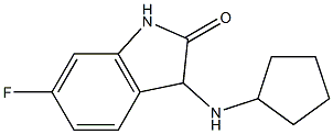 3-(cyclopentylamino)-6-fluoro-2,3-dihydro-1H-indol-2-one Struktur