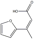 3-(furan-2-yl)but-2-enoic acid Struktur