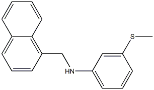 3-(methylsulfanyl)-N-(naphthalen-1-ylmethyl)aniline Struktur