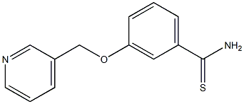 3-(pyridin-3-ylmethoxy)benzenecarbothioamide Struktur