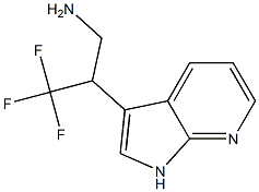 3,3,3-trifluoro-2-(1H-pyrrolo[2,3-b]pyridin-3-yl)propan-1-amine Struktur