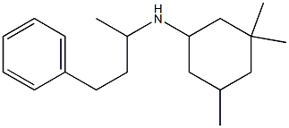 3,3,5-trimethyl-N-(4-phenylbutan-2-yl)cyclohexan-1-amine Struktur