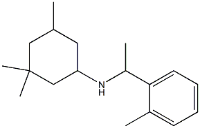 3,3,5-trimethyl-N-[1-(2-methylphenyl)ethyl]cyclohexan-1-amine Struktur