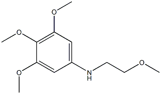 3,4,5-trimethoxy-N-(2-methoxyethyl)aniline Struktur