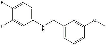 3,4-difluoro-N-[(3-methoxyphenyl)methyl]aniline Struktur