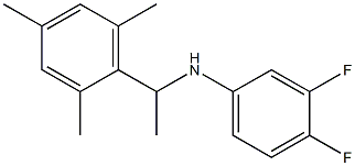 3,4-difluoro-N-[1-(2,4,6-trimethylphenyl)ethyl]aniline Struktur