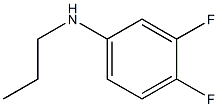 3,4-difluoro-N-propylaniline Struktur