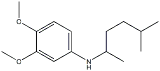 3,4-dimethoxy-N-(5-methylhexan-2-yl)aniline Struktur