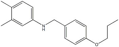 3,4-dimethyl-N-[(4-propoxyphenyl)methyl]aniline Struktur