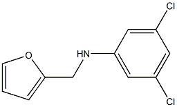 3,5-dichloro-N-(furan-2-ylmethyl)aniline Struktur