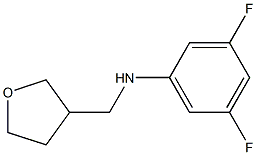 3,5-difluoro-N-(oxolan-3-ylmethyl)aniline Struktur