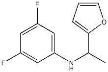 3,5-difluoro-N-[1-(furan-2-yl)ethyl]aniline Struktur