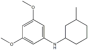 3,5-dimethoxy-N-(3-methylcyclohexyl)aniline Struktur