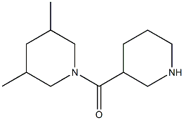 3,5-dimethyl-1-(piperidin-3-ylcarbonyl)piperidine Struktur