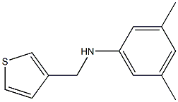 3,5-dimethyl-N-(thiophen-3-ylmethyl)aniline Struktur