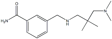 3-[({2-[(dimethylamino)methyl]-2-methylpropyl}amino)methyl]benzamide Struktur