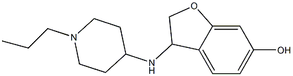 3-[(1-propylpiperidin-4-yl)amino]-2,3-dihydro-1-benzofuran-6-ol Struktur