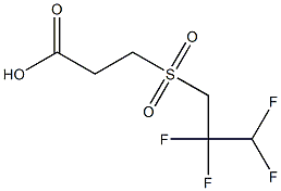 3-[(2,2,3,3-tetrafluoropropane)sulfonyl]propanoic acid Struktur