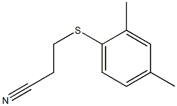 3-[(2,4-dimethylphenyl)sulfanyl]propanenitrile Struktur