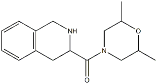 3-[(2,6-dimethylmorpholin-4-yl)carbonyl]-1,2,3,4-tetrahydroisoquinoline Struktur