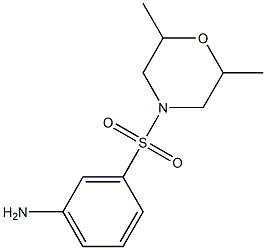 3-[(2,6-dimethylmorpholin-4-yl)sulfonyl]aniline Struktur