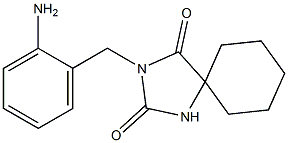 3-[(2-aminophenyl)methyl]-1,3-diazaspiro[4.5]decane-2,4-dione Struktur