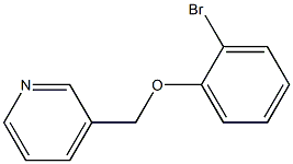 3-[(2-bromophenoxy)methyl]pyridine Struktur