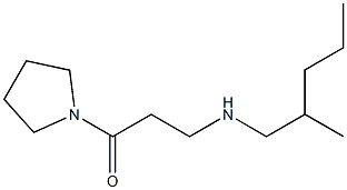 3-[(2-methylpentyl)amino]-1-(pyrrolidin-1-yl)propan-1-one Struktur