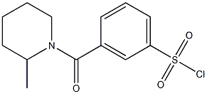 3-[(2-methylpiperidin-1-yl)carbonyl]benzene-1-sulfonyl chloride Struktur