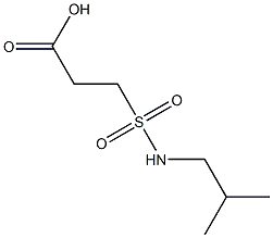 3-[(2-methylpropyl)sulfamoyl]propanoic acid Struktur