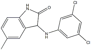 3-[(3,5-dichlorophenyl)amino]-5-methyl-2,3-dihydro-1H-indol-2-one Struktur