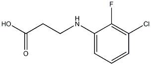 3-[(3-chloro-2-fluorophenyl)amino]propanoic acid Struktur