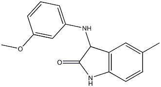 3-[(3-methoxyphenyl)amino]-5-methyl-2,3-dihydro-1H-indol-2-one Struktur