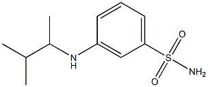 3-[(3-methylbutan-2-yl)amino]benzene-1-sulfonamide Struktur