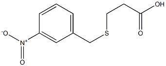 3-[(3-nitrobenzyl)thio]propanoic acid Struktur