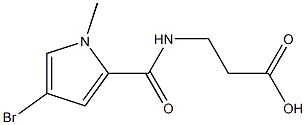 3-[(4-bromo-1-methyl-1H-pyrrol-2-yl)formamido]propanoic acid Struktur