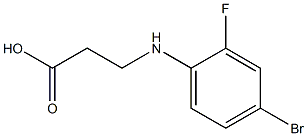 3-[(4-bromo-2-fluorophenyl)amino]propanoic acid Struktur