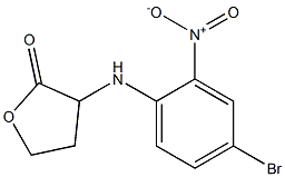 3-[(4-bromo-2-nitrophenyl)amino]oxolan-2-one Struktur