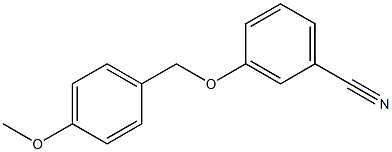 3-[(4-methoxyphenyl)methoxy]benzonitrile Struktur