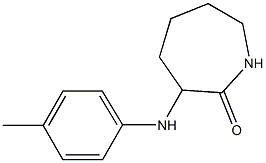 3-[(4-methylphenyl)amino]azepan-2-one Struktur