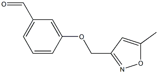 3-[(5-methyl-1,2-oxazol-3-yl)methoxy]benzaldehyde Struktur