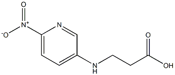 3-[(6-nitropyridin-3-yl)amino]propanoic acid Struktur