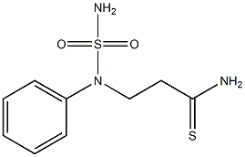 3-[(aminosulfonyl)(phenyl)amino]propanethioamide Struktur