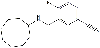 3-[(cyclooctylamino)methyl]-4-fluorobenzonitrile Struktur