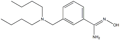 3-[(dibutylamino)methyl]-N'-hydroxybenzene-1-carboximidamide Struktur