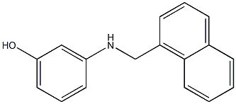 3-[(naphthalen-1-ylmethyl)amino]phenol Struktur