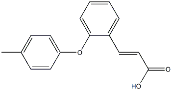 3-[2-(4-methylphenoxy)phenyl]prop-2-enoic acid Struktur