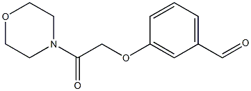 3-[2-(morpholin-4-yl)-2-oxoethoxy]benzaldehyde Struktur